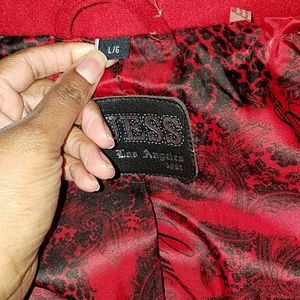 Guess Red Wool Coat